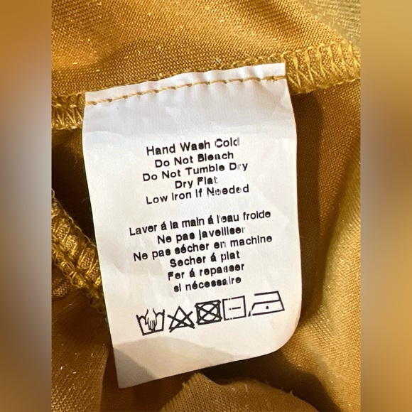 All IN FAVOR Flutter Sleeve Tiered Crushed Velvet Babydoll Mini Dress, Gold, Med - Picture 10 of 10